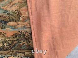 Vintage French Medieval Floral Tapestry Décor Kitchen Wall Hanging 115x80 cm