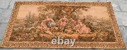 Vintage French Medieval Floral Tapestry Décor Kitchen Wall Hanging 171x88 cm