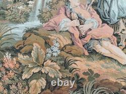 Vintage French Medieval Floral Tapestry Décor Kitchen Wall Hanging 171x88 cm