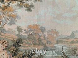 Vintage French Medieval Floral Tapestry Décor Kitchen Wall Hanging 171x88 cm