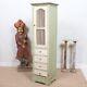 Vintage French Painted Kitchen Cabinet Tall Narrow