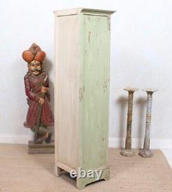 Vintage French Painted Kitchen Cabinet Tall Narrow