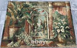 Vintage French Tapestry Authentic Kitchen Décor Medieval Wall Hanging 134x93cm