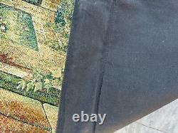 Vintage French Tapestry Authentic Kitchen Décor Medieval Wall Hanging 134x93cm