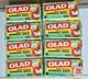 Vintage Glad Large Kitchen Garbage Bags Lot 8 Nos 15 Ct 2 Ply Retro Usa