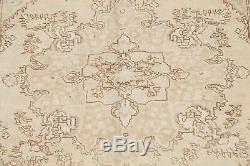 Vintage Geometric MUTED Distressed Area Rug FADED Hand-Knotted Oriental 6'x9