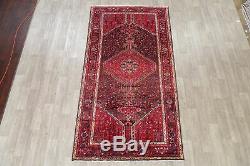 Vintage Geometric Tribal Sirjan Area Rug Hand-Knotted Oriental Wool Carpet 5'x9