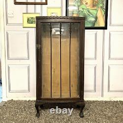 Vintage Glass Display Cabinet Drinks Cabinet Solid Oak Project Upcycle