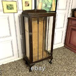 Vintage Glass Display Cabinet Drinks Cabinet Solid Oak Project Upcycle