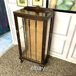 Vintage Glass Display Cabinet Drinks Cabinet Solid Oak Project Upcycle