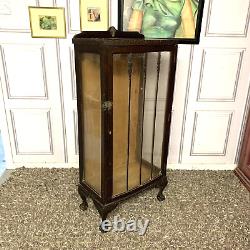 Vintage Glass Display Cabinet Drinks Cabinet Solid Oak Project Upcycle