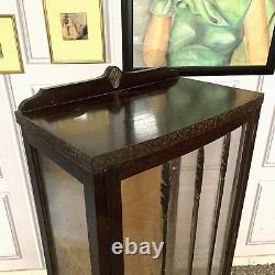 Vintage Glass Display Cabinet Drinks Cabinet Solid Oak Project Upcycle