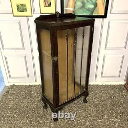 Vintage Glass Display Cabinet Drinks Cabinet Solid Oak Project Upcycle