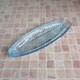 Vintage Glass Plate Serving Fish Sushi Kitchen Dishes Decor Retro Soviet Era Old