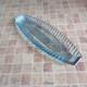 Vintage Glass Plate Serving Fish Sushi Kitchen Dishes Decor Retro Soviet Era Old