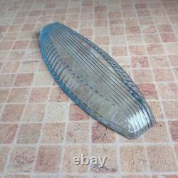 Vintage Glass plate serving fish sushi kitchen dishes decor retro Soviet era old