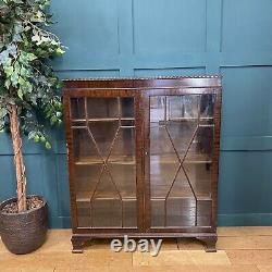 Vintage Glazed China Cabinet / Gin Cupboard /Curiosity Cabinet /Display Cabinet