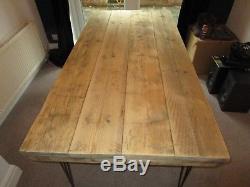 Vintage, Hairpin Leg, Industrial, Rustic Reclaimed Dining/Kitchen Table, tables