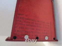 Vintage Handcrafted Wall wood Red Cabinet with Stove Advertising Black-Cat 19T