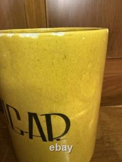 Vintage Holiday Designs Mid-Century Ceramic Kitchen Canisters Flour, Sugar, Tea
