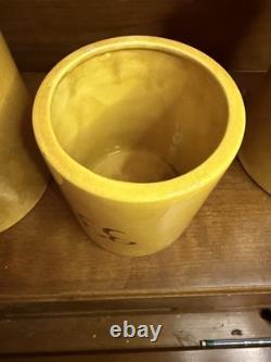 Vintage Holiday Designs Mid-Century Ceramic Kitchen Canisters Flour, Sugar, Tea