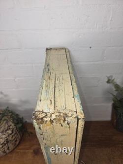 Vintage Indian Colonial Wooden Glazed Shop Display Bathroom Kitchen Wall Cabinet