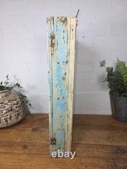 Vintage Indian Colonial Wooden Glazed Shop Display Bathroom Kitchen Wall Cabinet