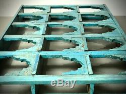 Vintage Indian Furniture. Large Mughal Arch Display / Shelving Unit. Turquoise