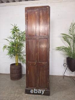 Vintage Indian Glazed Colonial Wooden Kitchen Bathroom Drinks Display Cabinet