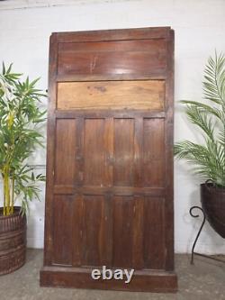 Vintage Indian Glazed Colonial Wooden Kitchen Bathroom Drinks Display Cabinet