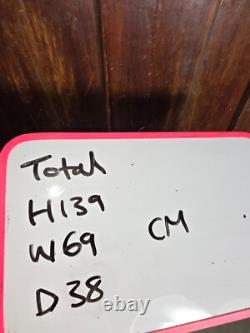 Vintage Indian Glazed Colonial Wooden Kitchen Bathroom Drinks Display Cabinet