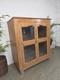 Vintage Indian Hardwood Glazed Colonial Wooden Kitchen Drinks Display Cabinet