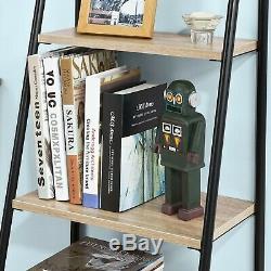 Vintage Industrial Bookshelf Wood Metal Pipe Shelving Display Unit With Drawer