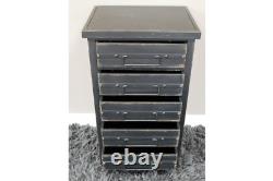 Vintage Industrial Cabinet 5 Drawers Rustic Metal Storage Furniture