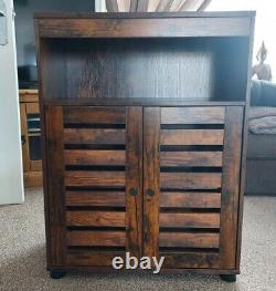 Vintage Industrial Cupboard Cabinet Hall Slim Sideboard Storage Unit Side Table