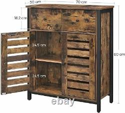 Vintage Industrial Cupboard Cabinet Rustic Side Table Sideboard Storage Unit