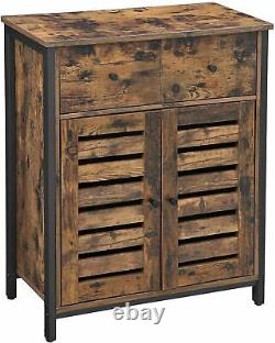 Vintage Industrial Cupboard Cabinet Rustic Side Table Sideboard Storage Unit