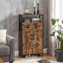 Vintage Industrial Cupboard Kitchen Bathroom Storage Unit Rustic Style Cabinet