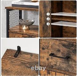 Vintage Industrial Cupboard Kitchen Bathroom Storage Unit Rustic Style Cabinet