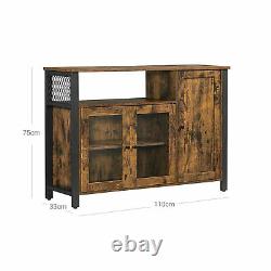 Vintage Industrial Cupboard Sideboard Console Table Slim Unit Hallway Cabinet
