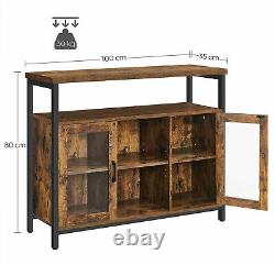 Vintage Industrial Cupboard Sideboard Slim Unit Hallway Cabinet Console Narrow