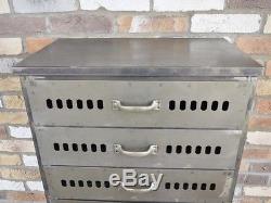 Vintage Industrial Metal Cabinet with 7 Draw Retro style Storage Furniture 4344