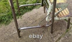 Vintage Industrial Metal Step Stool Retro Kitsch