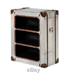 Vintage Industrial Shelving Unit Small Retro Bookcase Metal Storage Furniture