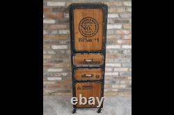 Vintage Industrial Sideboard Larder Unit Retro style Storage Chest 148cm