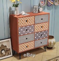 Vintage Industrial Sideboard Retro Storage Cabinet Metal Leg Small Furniture NEW