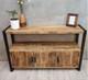 Vintage Industrial Sideboard Rustic Solid Wood Storage Cupboard Large Cabinet