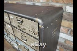 Vintage Industrial sideboard Retro style Storage Chest console Retro