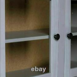 Vintage Kitchen Larder Cabinet Grey Large Pine Cupboard Storage Pantry Rustic UK