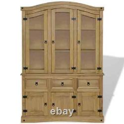 Vintage Kitchen Larder Cabinet OAKGrey Large Pine Cupboard Storage Pantry Rustic